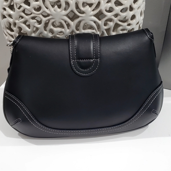Coach Black Leather Soho Flap Bag - Picture 11 of 13